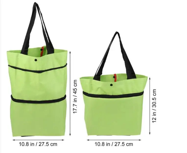 Sac à Roulettes Pliable et  pour Épicerie