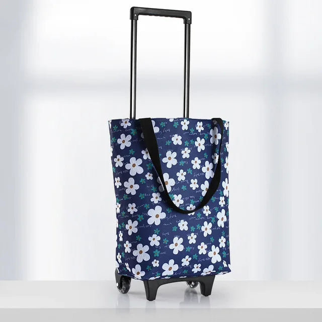 Sac à Roulettes Pliable et  pour Épicerie
