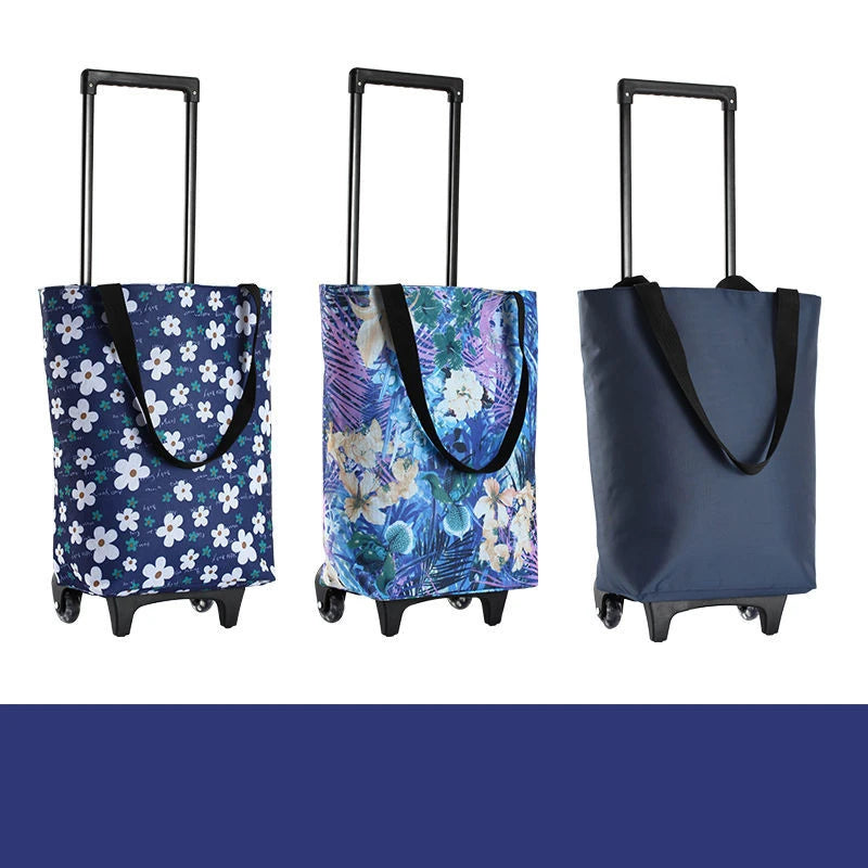 Sac à Roulettes Pliable et  pour Épicerie