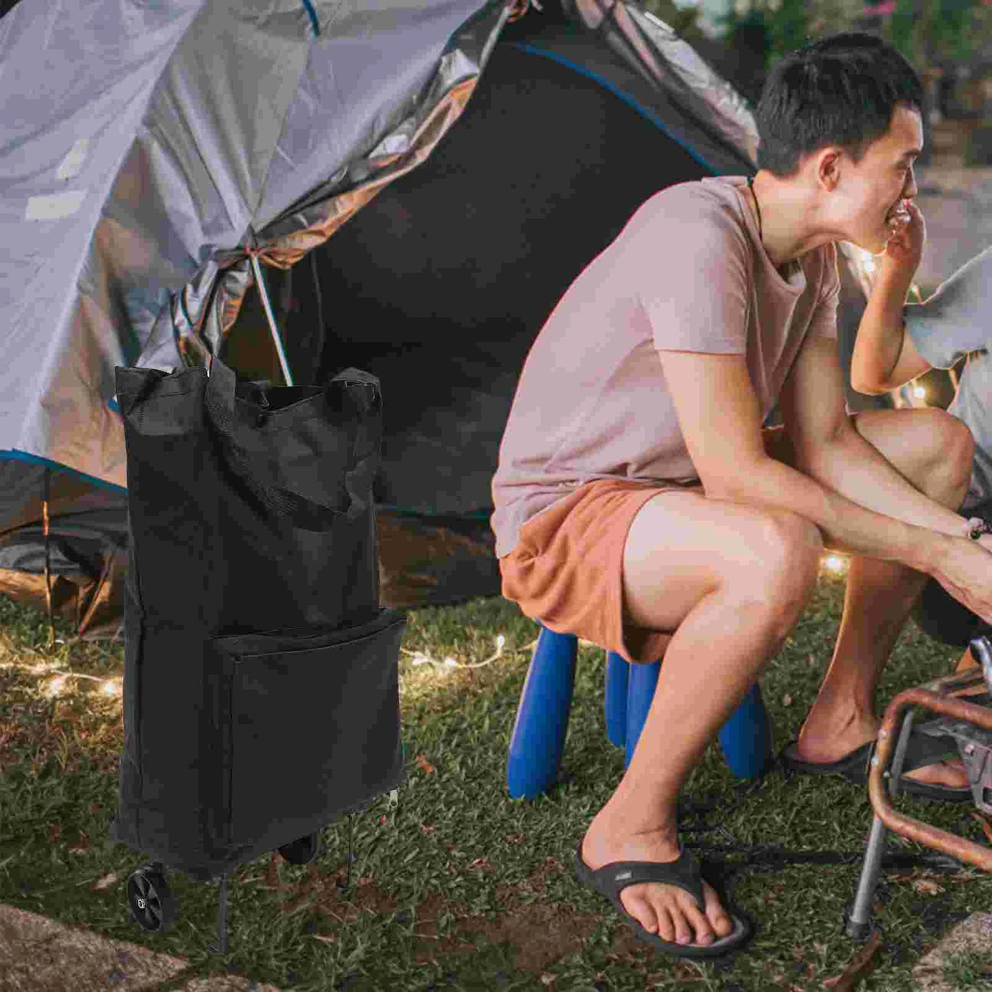 Sac à roulettes de grande capacité, tissu Oxford pliable