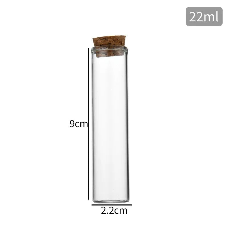 Bouteille HI en verre transparent avec bouchon en liège,  1 pièce