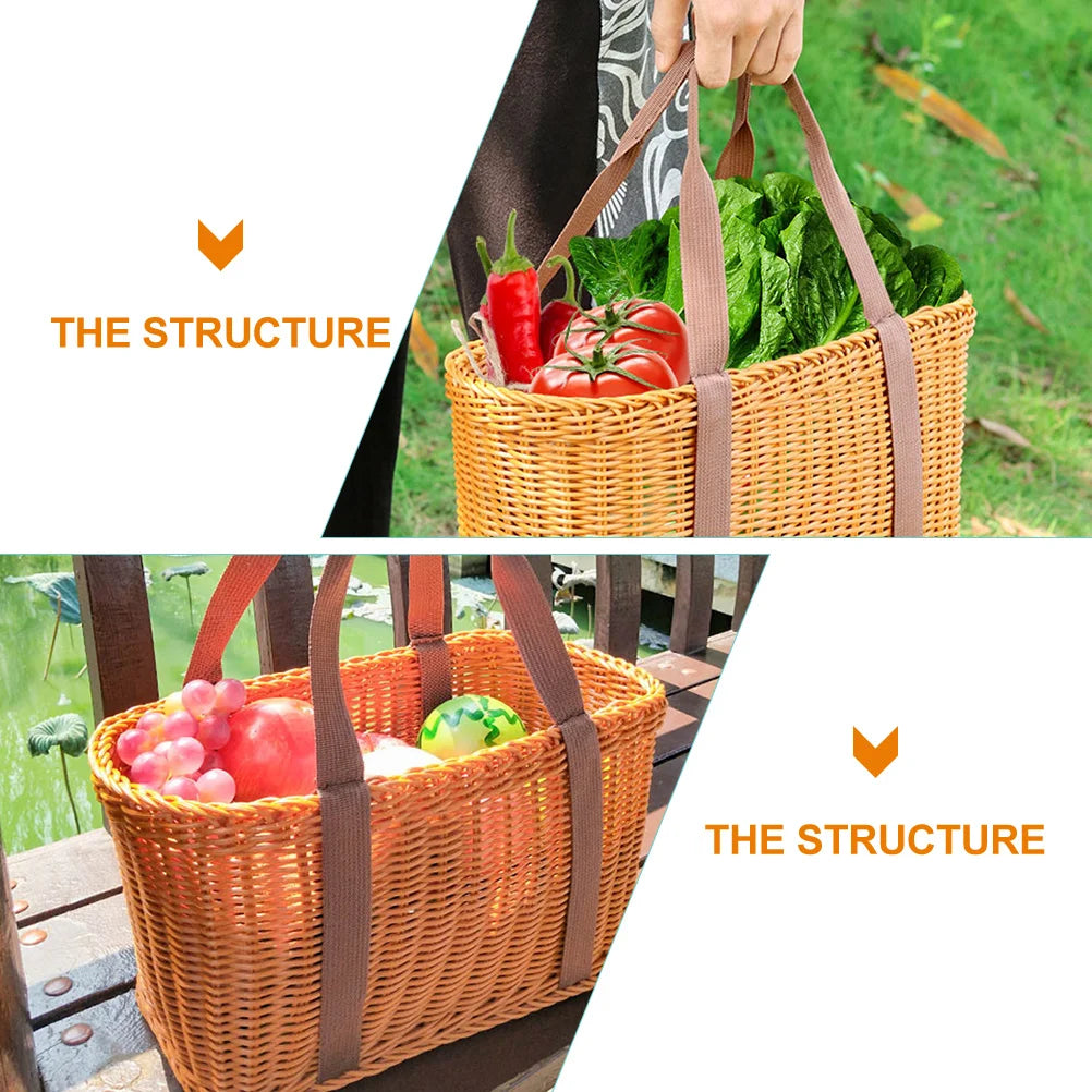 panier tissé à la main en osier