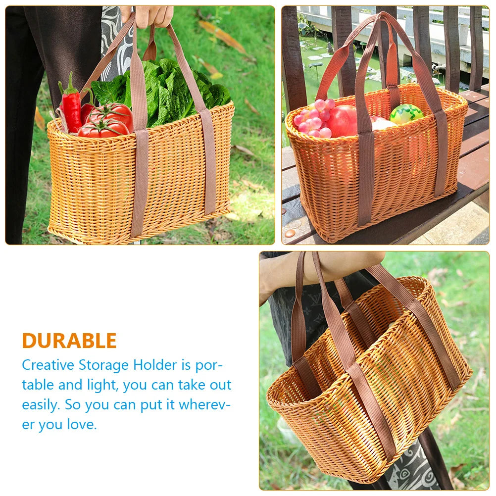 panier tissé à la main en osier